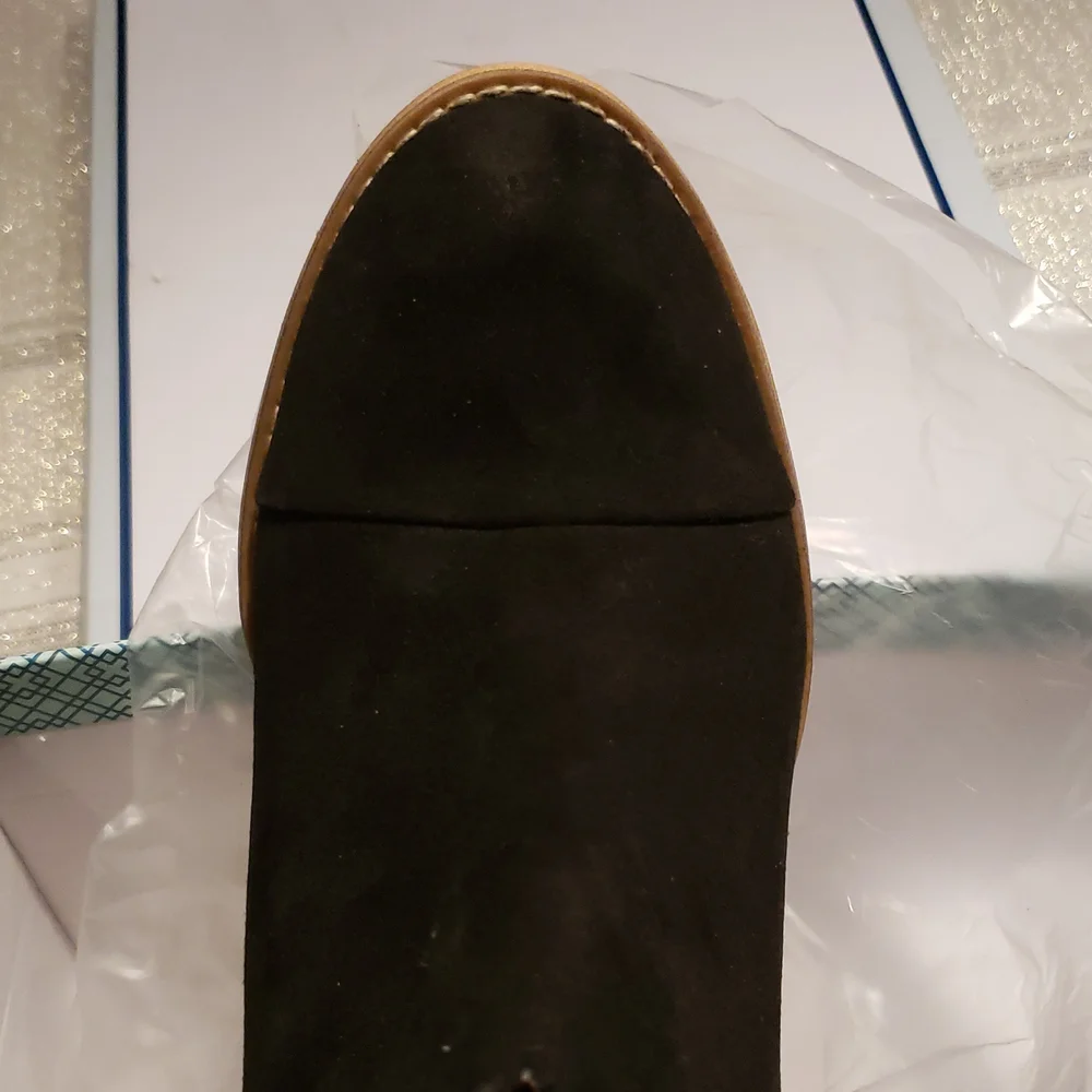 SUSINA New Boots Suede Leather Fashion Bootie Comfort Heel Women's 11 BLACK - Picture 6 of 15